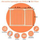 Simanti metalen traphekje zonder boren beige 110 cm