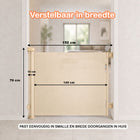 Simanti oprolbaar traphekje beige 150 cm afmetingen